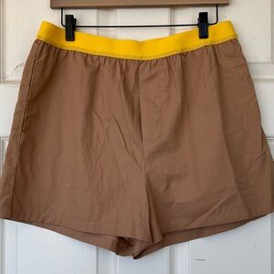 Anthropologie‎ Brand Boxer Shorts Wide Elastic Waistband Fake Fly Size Medium